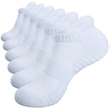 Mens Socks,6 Pairs Anti-Blister Cushioned Breathable Cotton Athletic Ankle Running Sports Women Sock