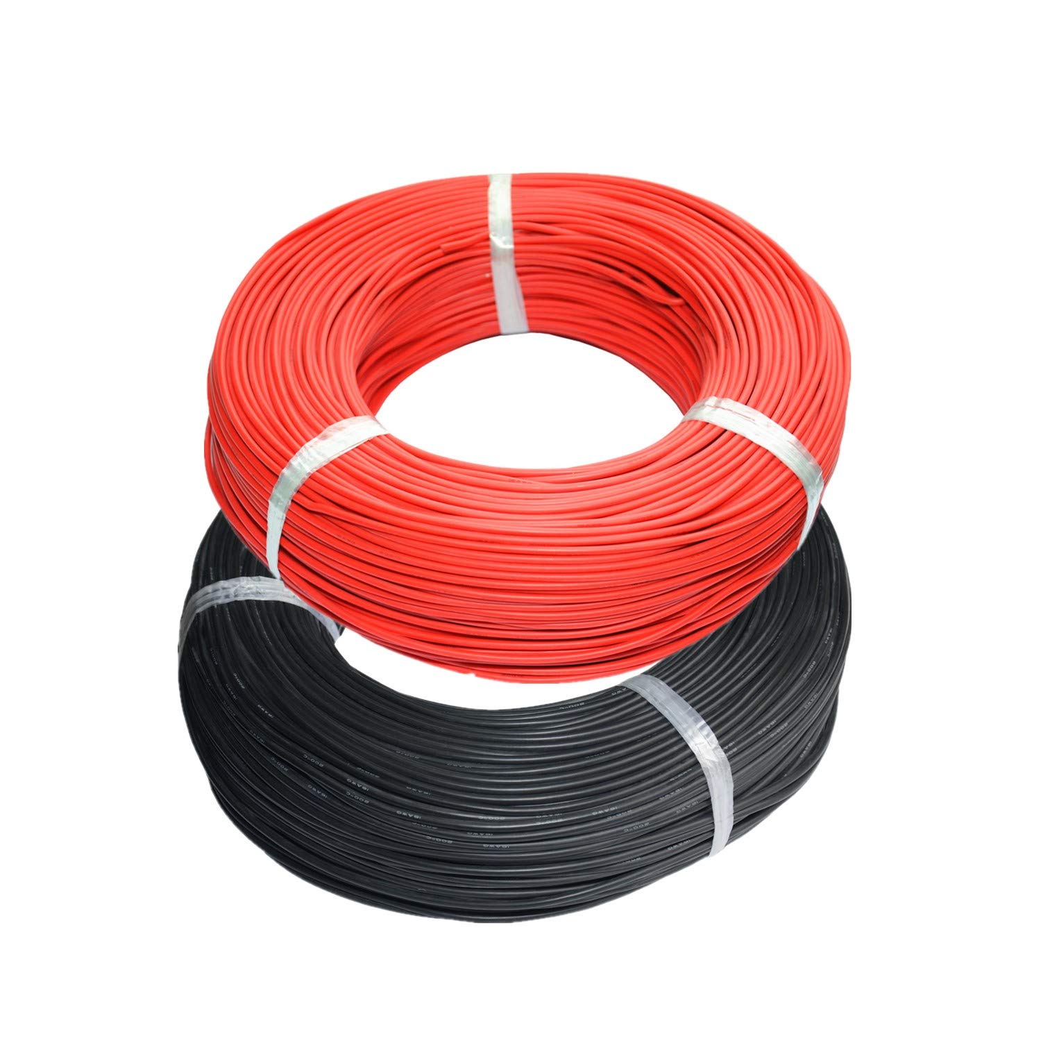 TUOFENG 1.3mm² Wire Flexible Silicone Wire 200 Meter [100 m Black and 100 m Red] Tinned Copper Wire 16 AWG Stranded Wire for DIY RC Toys Models Auto Electronic Equip — image 1
