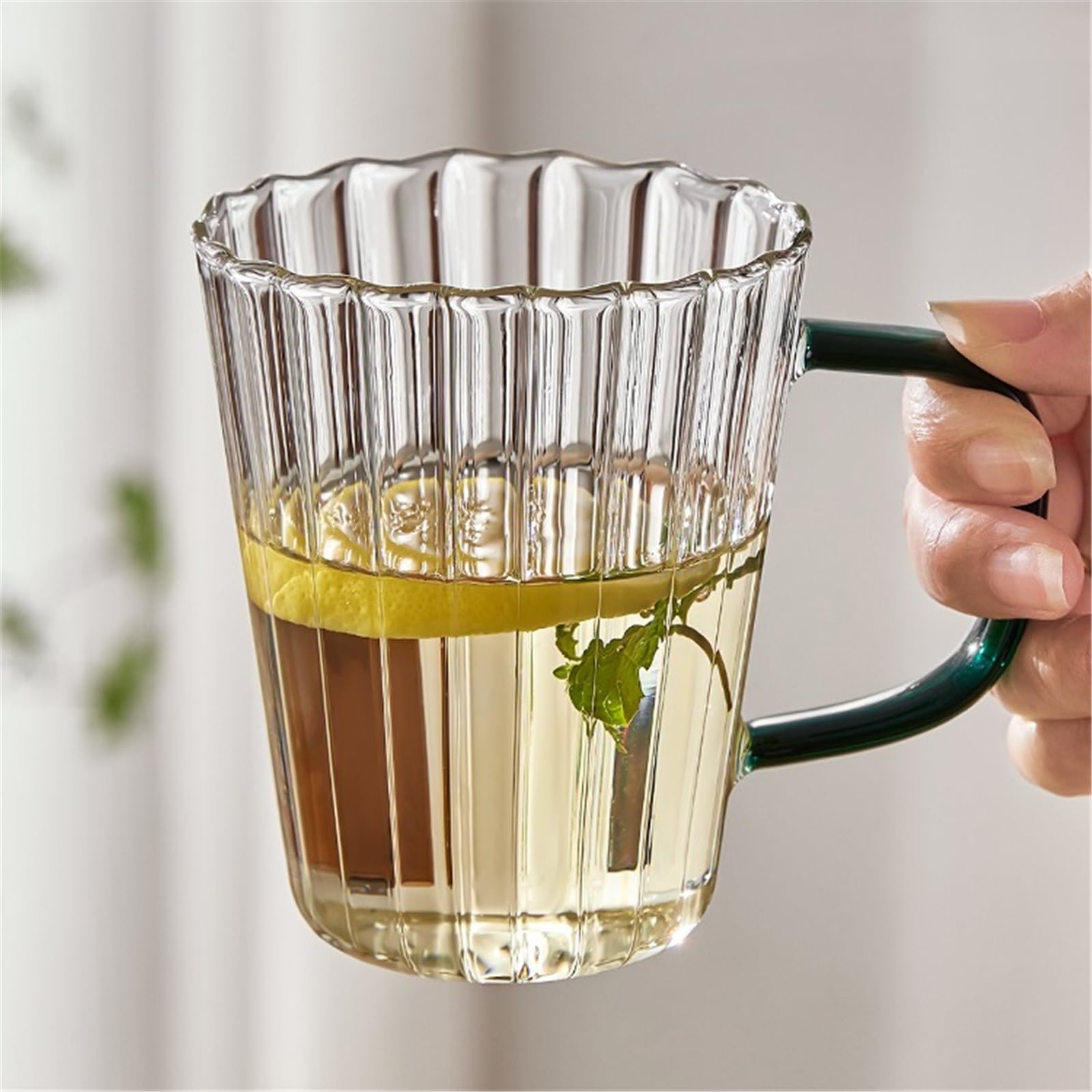 vasos de vidrio Clear Drinking Glasses ,Set of 2 Cristalería de cocina