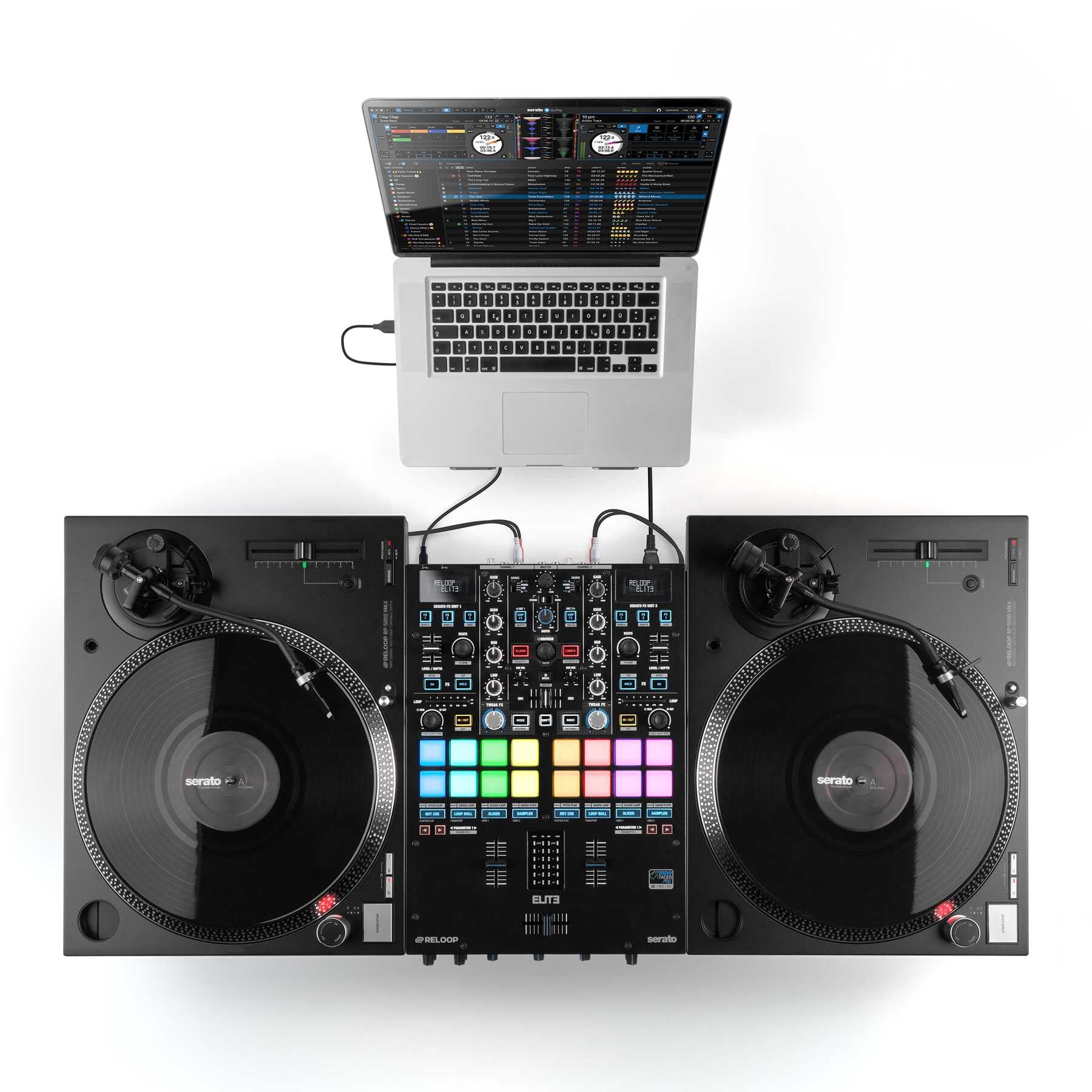 Reloop RP-5000 MK4 - Tocadiscos High-Torque Next Evolution de accionamiento Directo, diseñado para Uso Profesional y de Alta Durabilidad