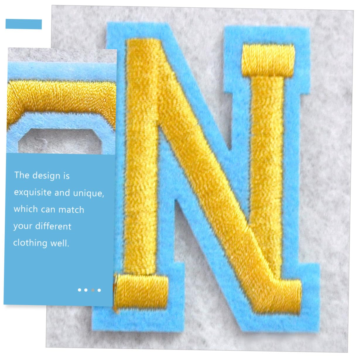 52 Stück Bügelbuchstaben Gold - Selbstklebende Aufbügler Für Kleidung & DIY-Projekte