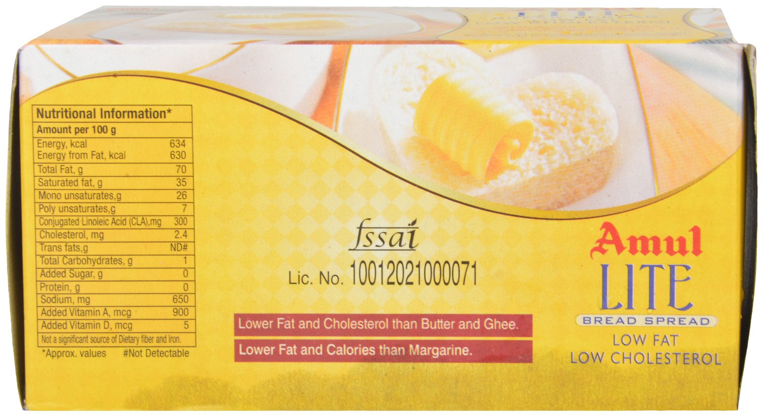 Amul Butter Lite 500g Box Amazon In Grocery Gourmet Foods