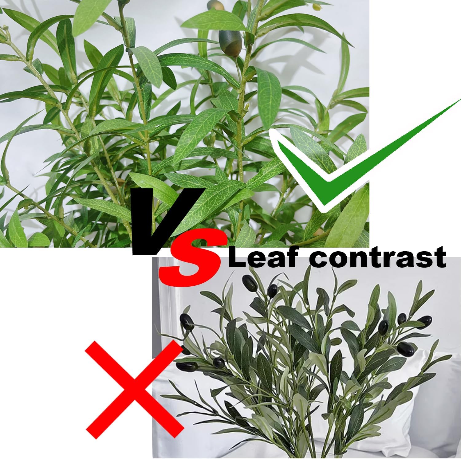 Fake Tree Faux Olive Tree Artificial Olive Trees Artificial Indoor 6.3 Feet Realistic Potted Silk Indoor Large Fruit for Home Offices, Living Rooms, Bedrooms, Stairs and Foyer Decor