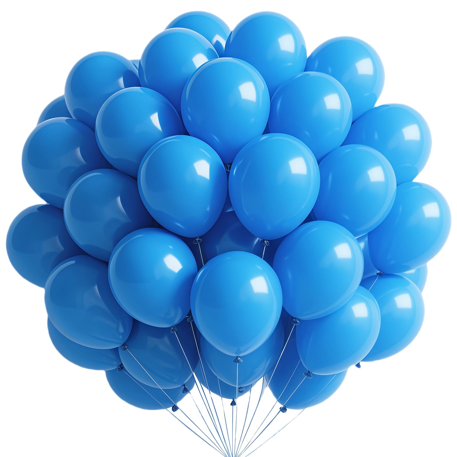 Light Blue Balloons, 100 Pcs 10 Inch Light Blue Balloons Thick Latex Balloon for Wedding Engagement Baby Shower Bridal Birthday Anniversary Party Decorations Supplies