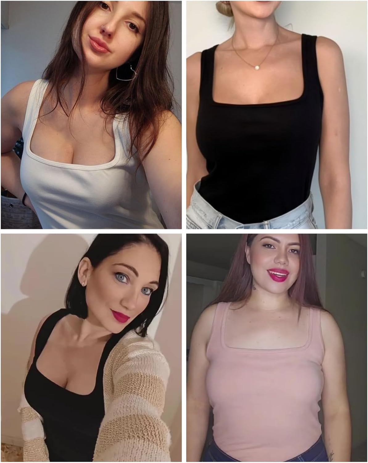 Thermal Underwear Tank Top Fleece Shirt Cami Sleeveless Thermal Top Warm Undershirt Base Layer Women Cold Weather - Image 6