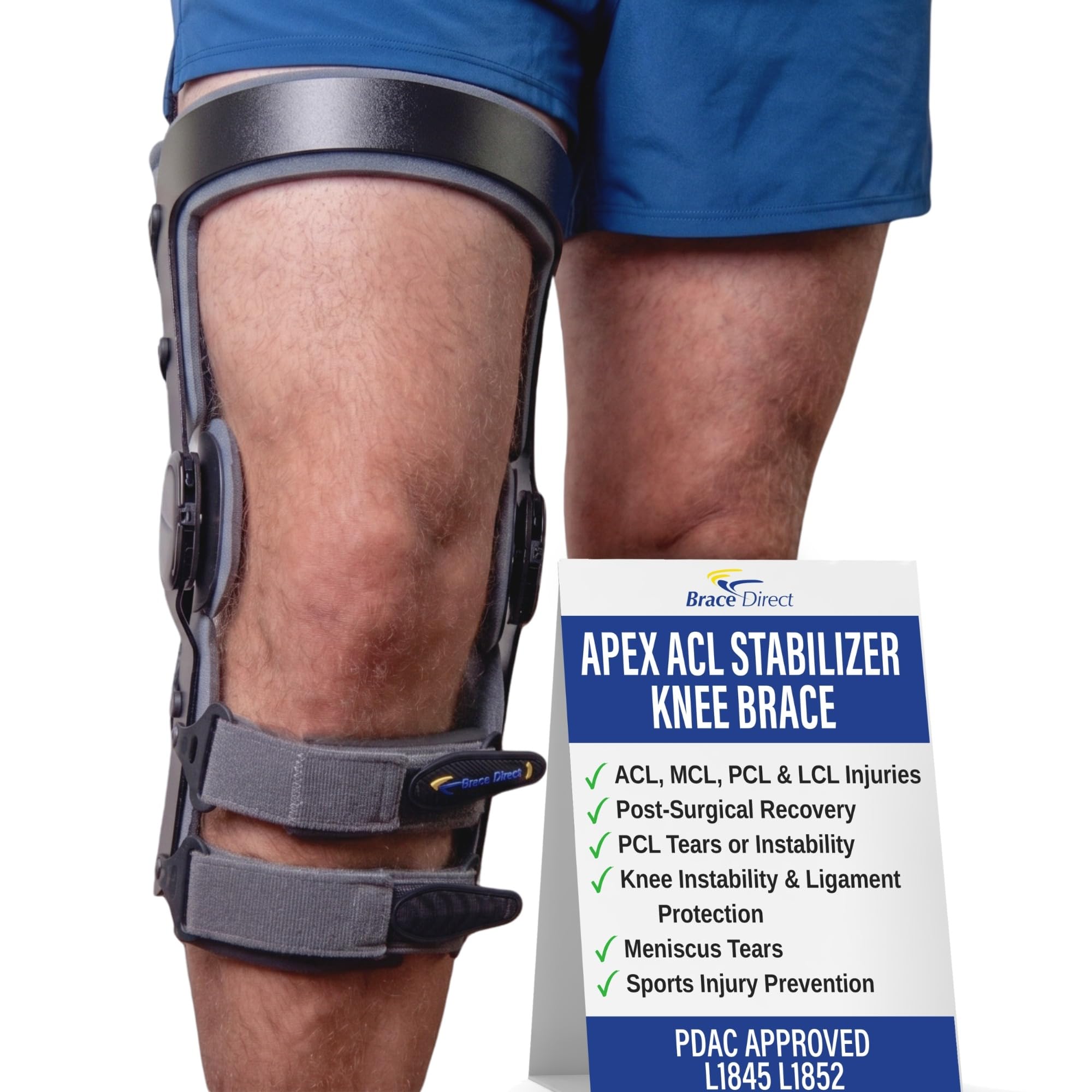 Amazon.co.jp: ブレース アライン アペックス ACL 膝ブレース MCL、PCL