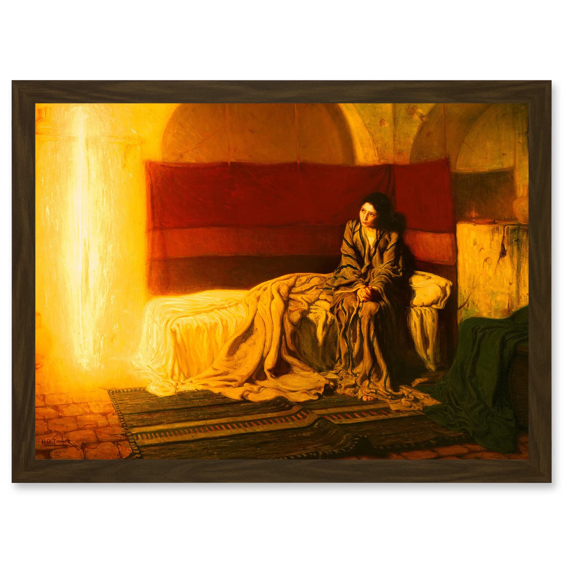 Artery8 Tanner The Annunciation A4 Artwork Framed Wall Art Print