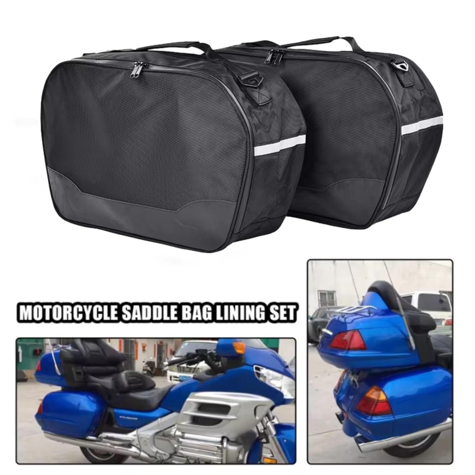 Motorrad Satteltasche Für Goldwing Für GL1800 2012 2013 2014 2015 2016 2017 Motorradtasche Kofferraum Satteltaschen Motorradtaschen wasserdichte Aufbewahrungstaschen Werkzeugaufbewahrung