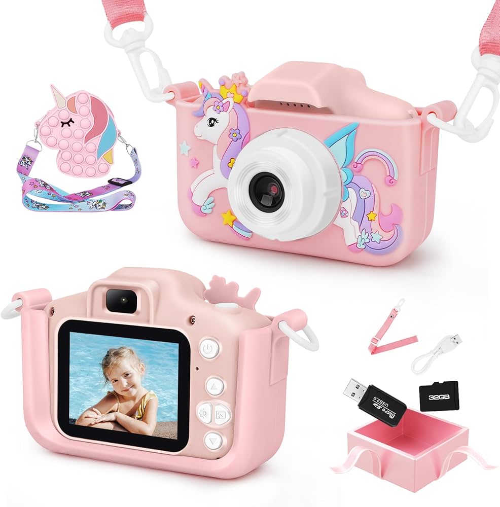Amazon.co.jp: ArtCWK キッズカメラ 女の子 ユニコーン カメラ 子ども