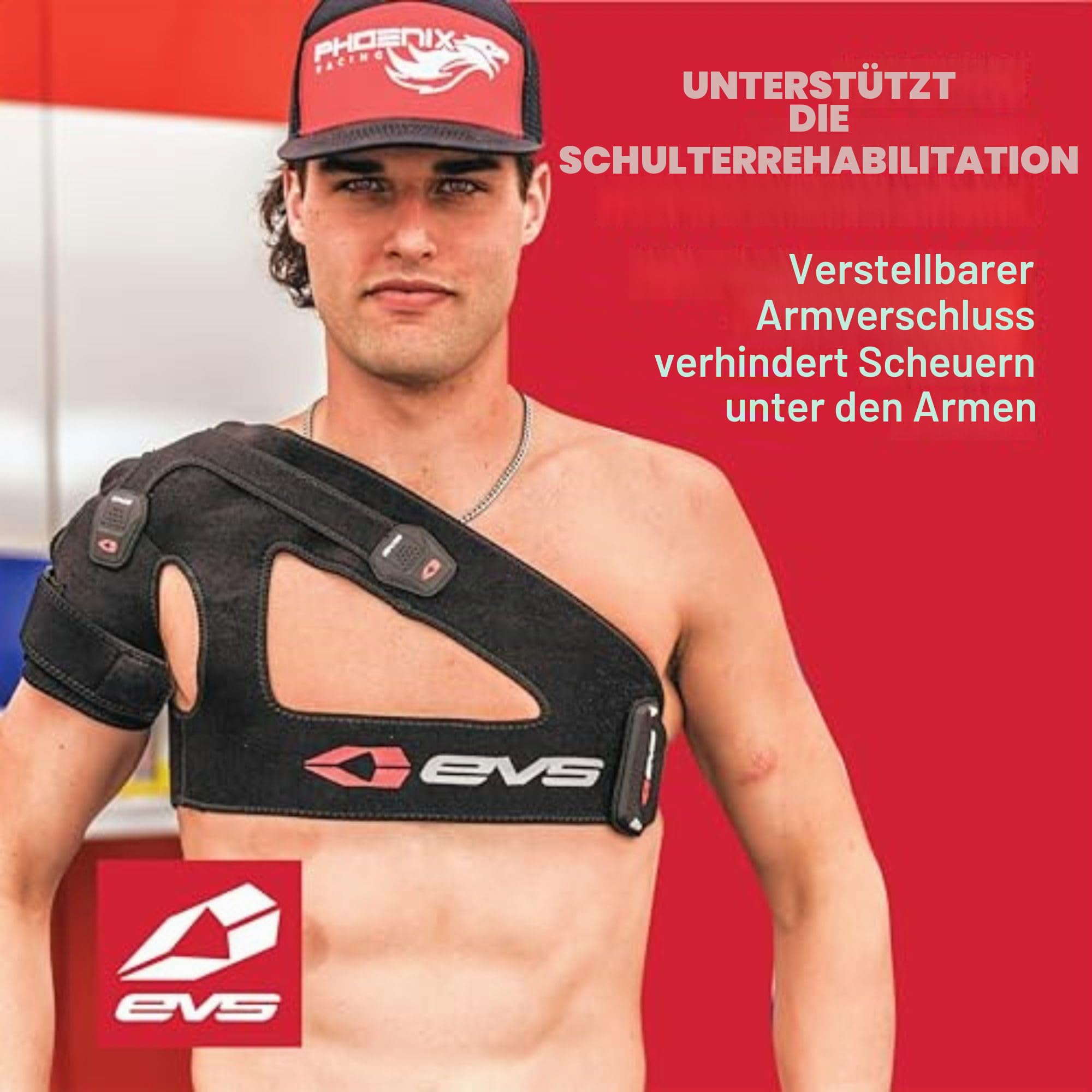 EVS Sports SB03 Shoulder Brace, Adult, Black, Größe medium