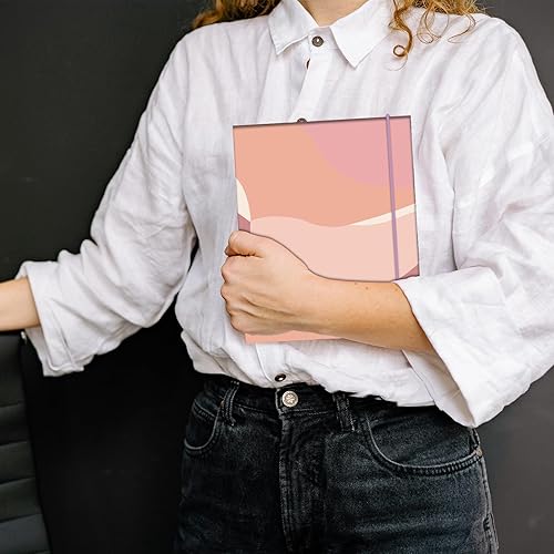 Miniatura 6 de Bonita carpeta pequeña de 3 anillos para papel tamaño carta (5.5 x 8.5 pulgadas), anillos redondos de 1 pulgada, organizador pequeño para