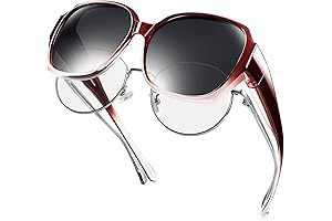 Polarized Sunglasses Over Glasses for Women with Blue Contact Lenses