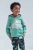 Vista 2 de Jurassic World Sudadera con capucha de forro polar para niñas de dinosaurio a niño grande
