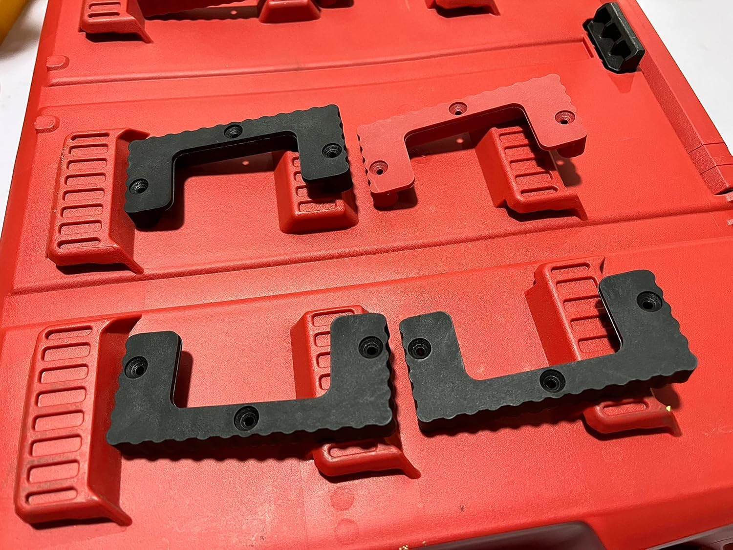 50PCS For Milwaukee Packout Cleats, Tool Box Storage System Cleats (50, RED)