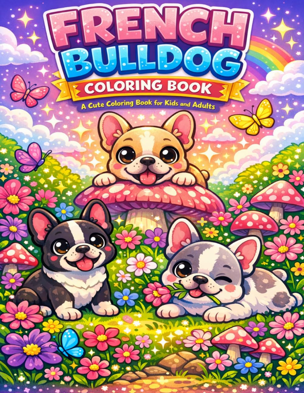 French Bulldog Coloring Book: A Cute Coloring Book for Kids and Adults
