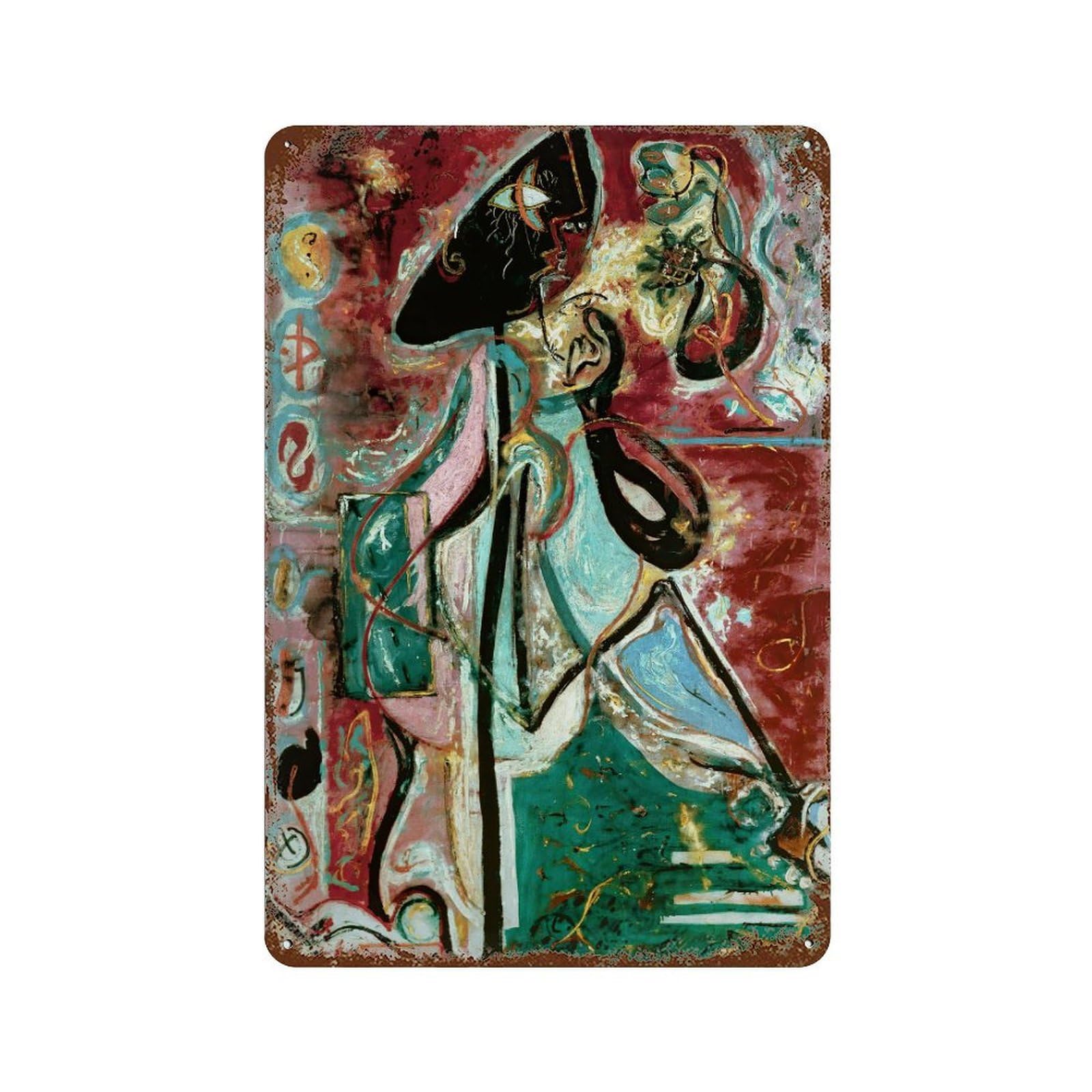 xiaoxiaoshen Jackson Pollock(32) Wall Decor Art Metal Tin Poster Modern Home Decor Art Home Bar Shop Decorations Vintage Sign 30x20cm