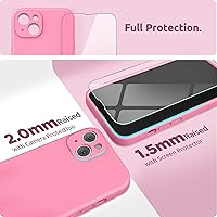 Vista 60 de SURPHY Compatible con iPhone 13 Mini Funda con Protector de Pantalla, (Protección de Cámara y Forro de Microfibra Suave) Funda de Teléfono