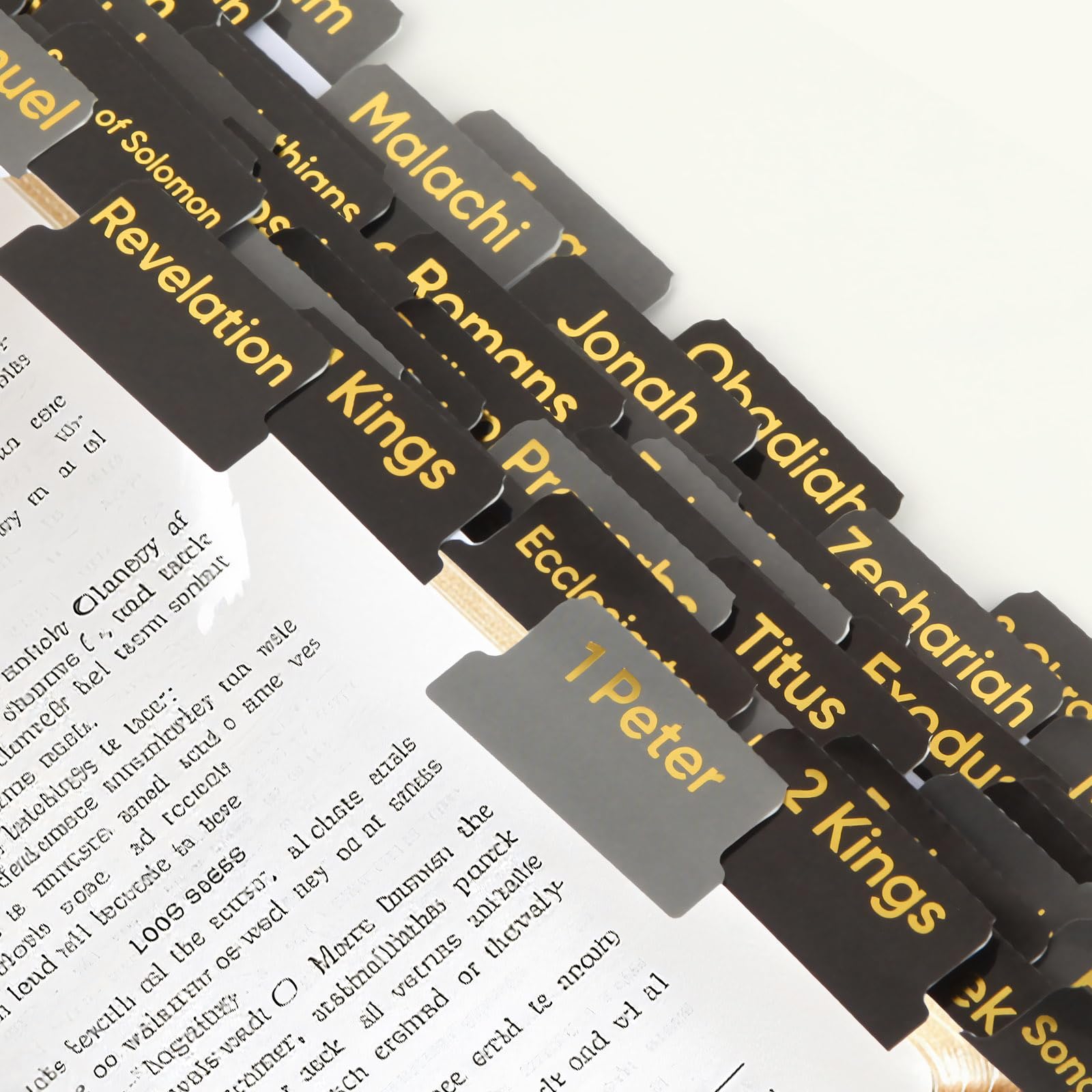 Bible Tabs for New Testament, Large Font, Laninated Intex Tabs