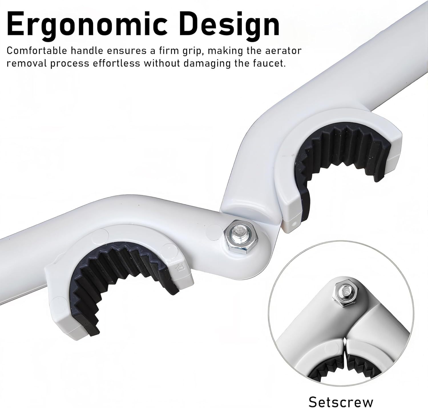 Durable Plastic Construction - Made from high-strength plastic, this faucet aerator removal tool offers excellent toughness and long-lasting use.