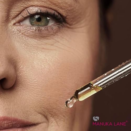 Miniatura 9 de Manuka Lane Aceite facial nutritivo, con aceite de almendras dulces, rosa mosqueta y aceite de manuka resultados para calmar e hidratar tu cara