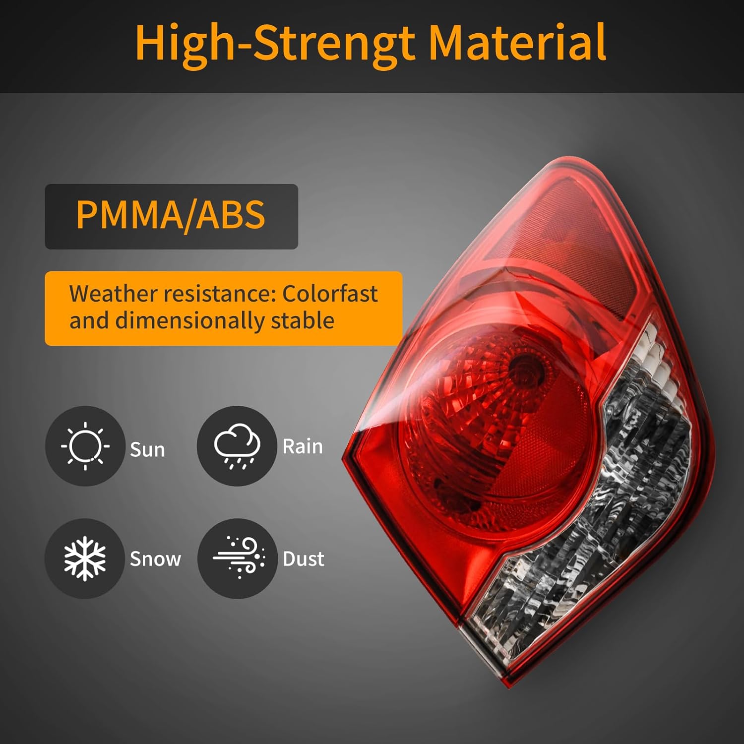 Tail Light Assembly Compatible with 2011-2015 Chevy Cruze Tail lights Rear Brake Lamp with Bulbs and Socket, Passenger Side