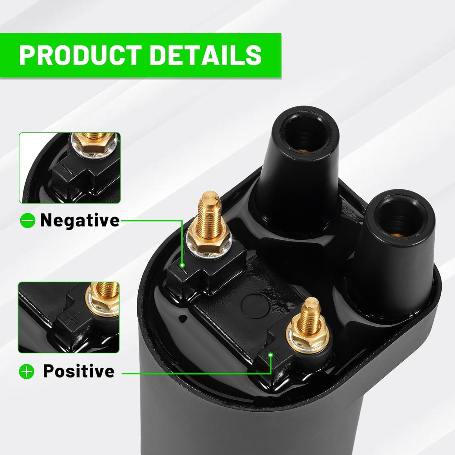 LEAPTREND 166-0820 Ignition Coil Kit with Control Module Fit for John Deere 316 317 318 420 Tractor, Onan P218G P220G P224G BF B43 B48 NHC CCK Engine, Replace 166-0785 166-0767 541-0522, 12v