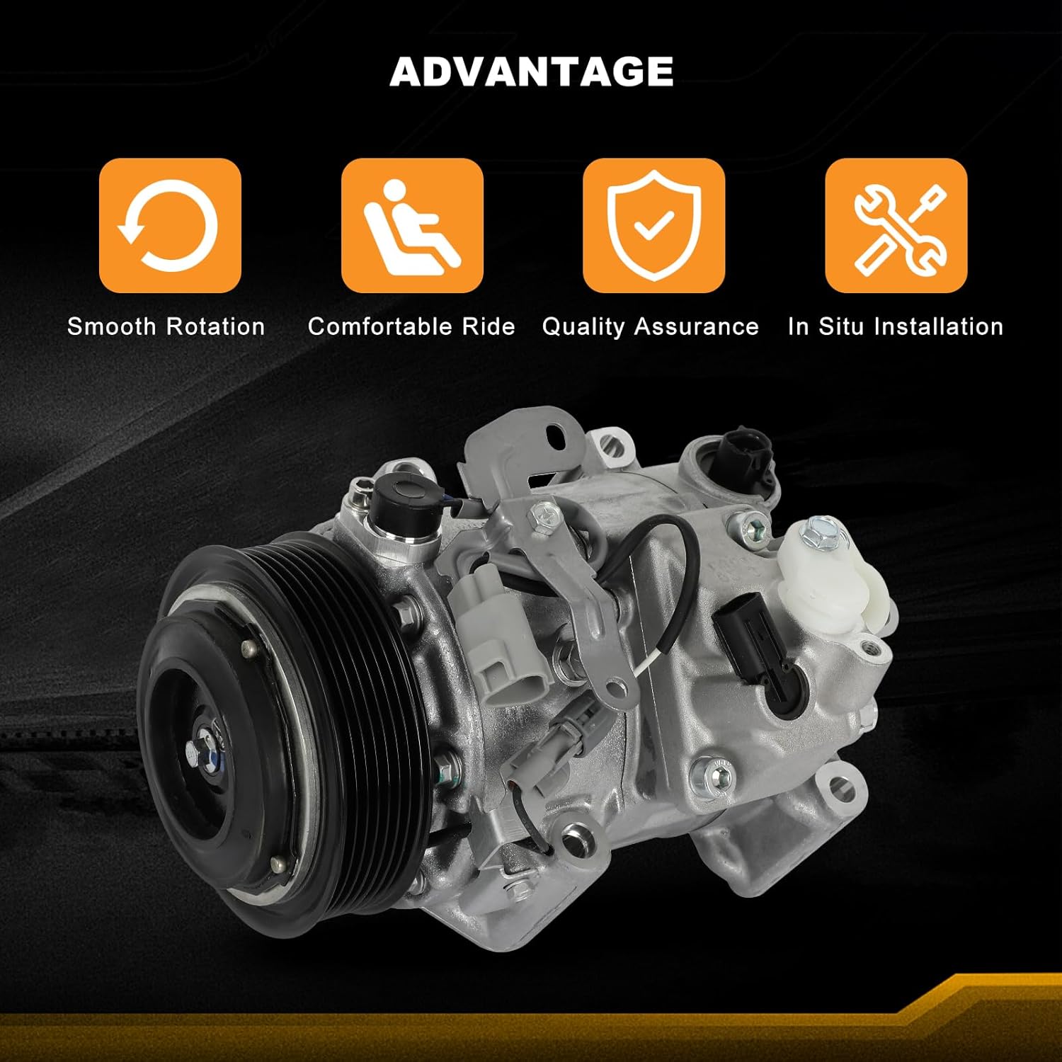 A/C Air Conditioner Compressor Clutch for Lexus ES350 for GS350 for RX350 for Toyota Avalon for Camry for Toyota Highlander for Sienna 3.5L 2010-2018