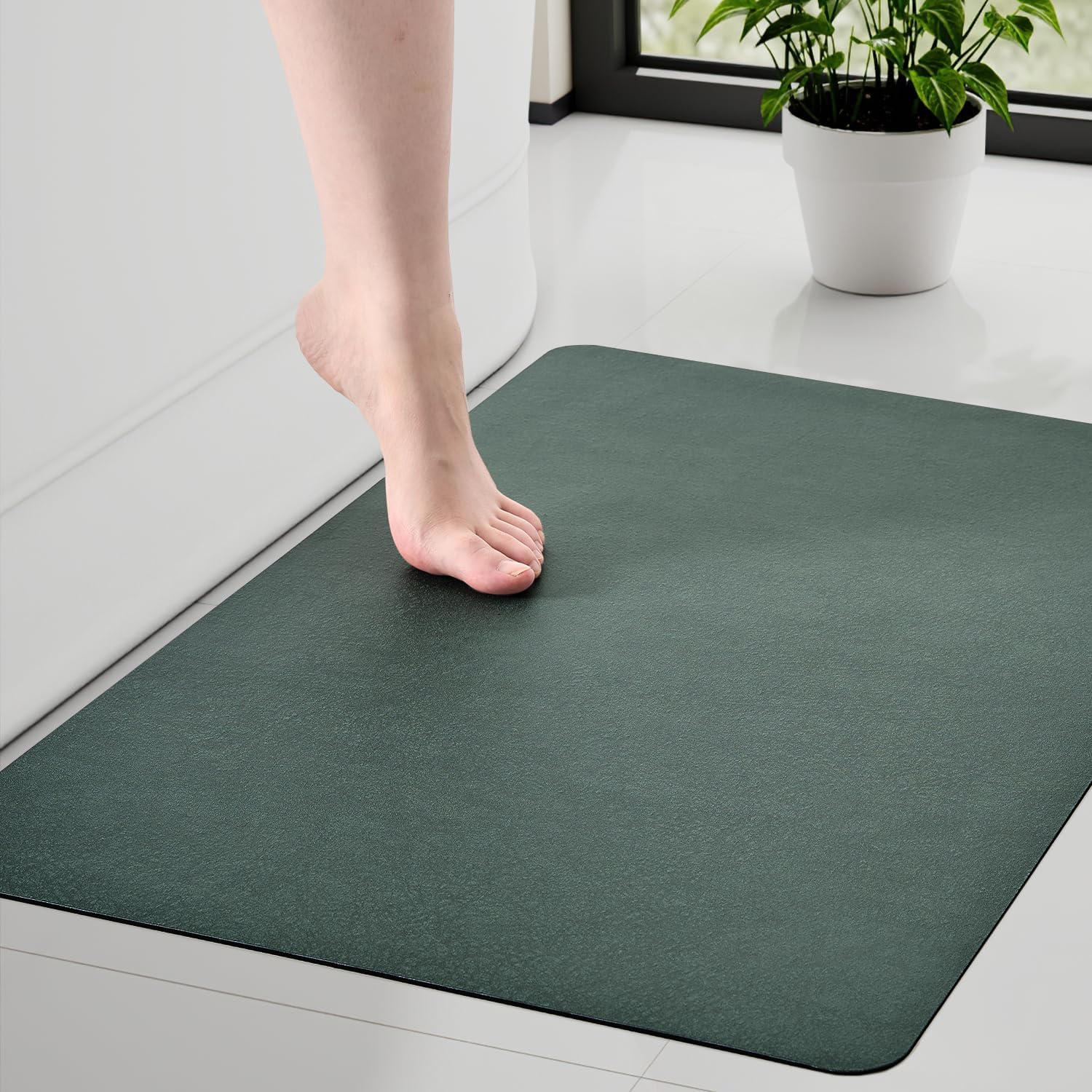 Tapis de bain antidérapant lavable 40x60 cm pour douche et WC