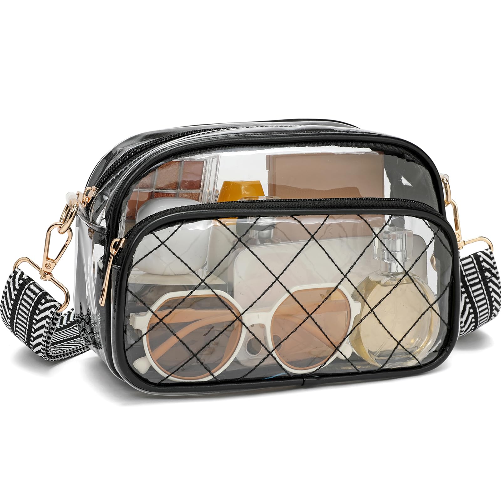 NEOREAL Clear Bag for Stadium Events Transparent Bags Crossbody Small Purse for Women Girls for Concerts Sports Approved