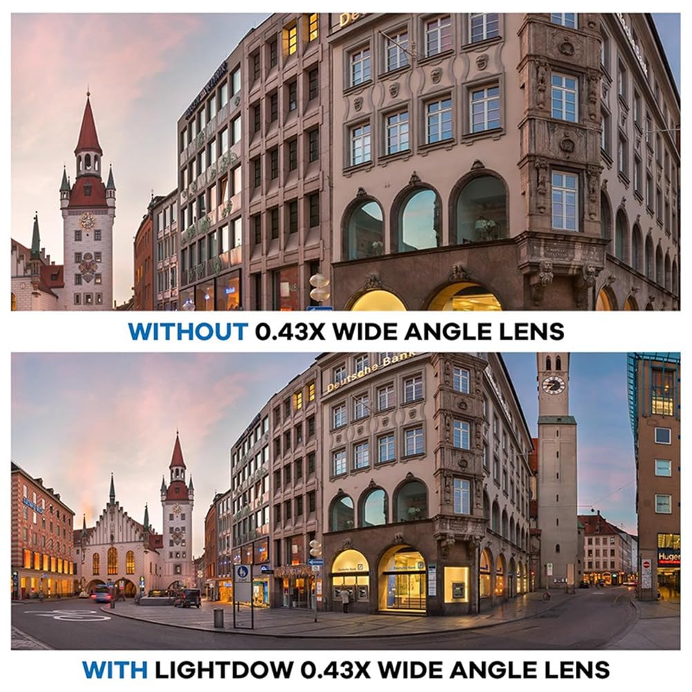 Erweiterung für 58mm Kameras für 58MM 0,43x Hochauflösende Weitwinkel- + Makroobjektivaufsatz Verbesserung der Fotografischen Kreativität