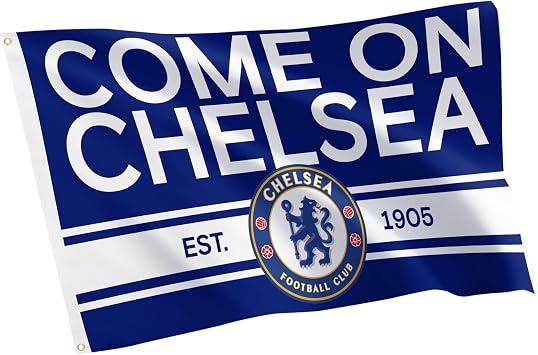 Desert Cactus Chelsea FC Flag 3 x 5 Ft Football Soccer Outside Design C | Officially Licensed CFC Chelsea FC Blues 3x5 Ft Team Logo Banner Merch, Indoor and Outdoor Flag