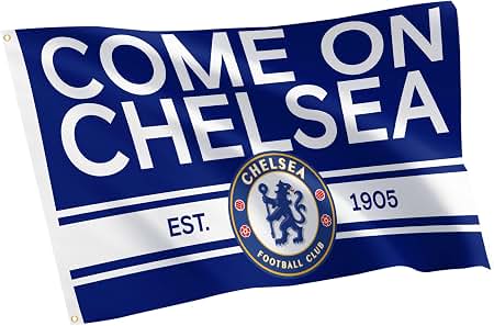 希少 Chelsea FC Stes Cross back Flag Chelsea Football Club