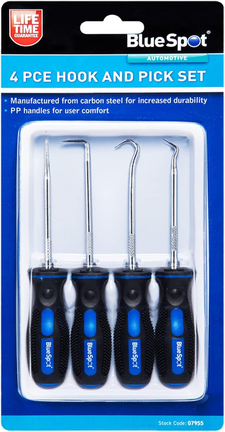 4X BlueSpot Professional Pick & Hook Probe Set O Ring Automotive