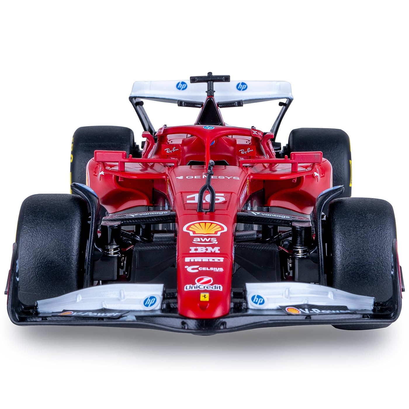 JAMARA Ferrari SF-25 402260 - Modellino di auto radiocomandata, scala 1:18, rosso, 2,4 GHz, con telecomando, regalo per bambini
