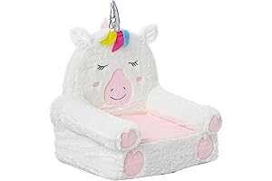 Amazon Basics Plush Toddler Unicorn Chair for Kids