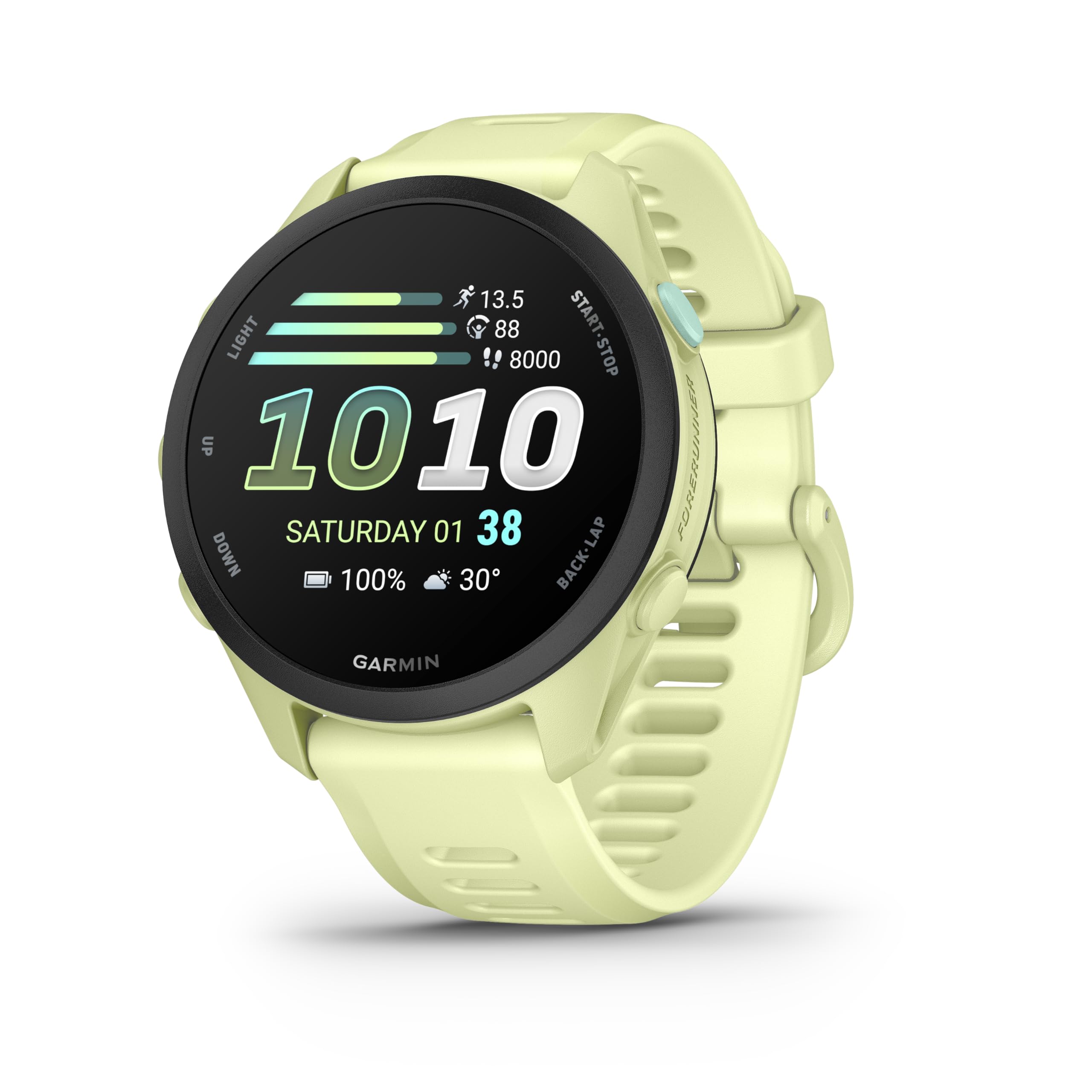 Garmin Women's Forerunner 70 Running Smartwatch - Citron / One Grey/Red/Green Size 13