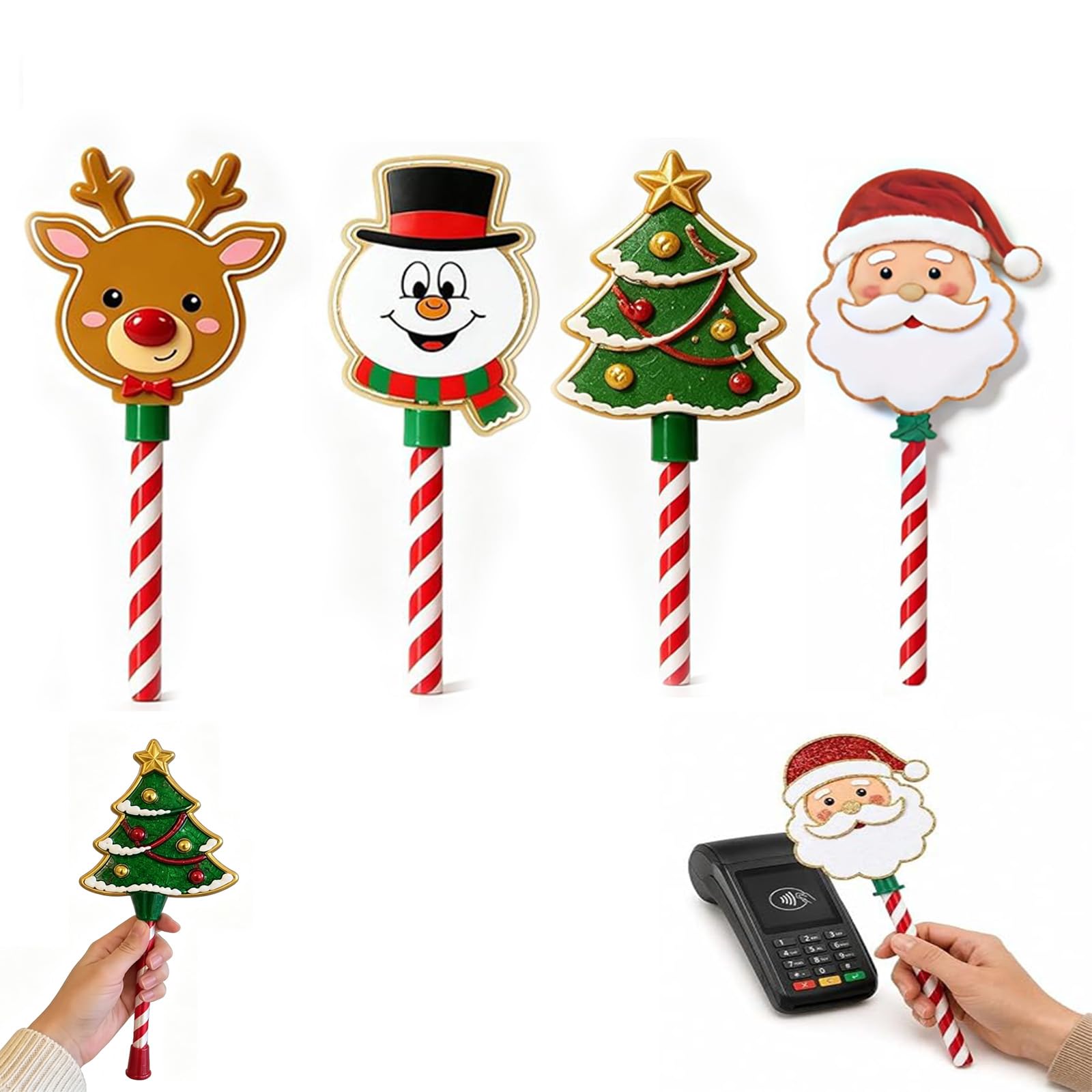 Bacchetta per pagamenti con tocco a forma di albero di Natale (TUTTI)