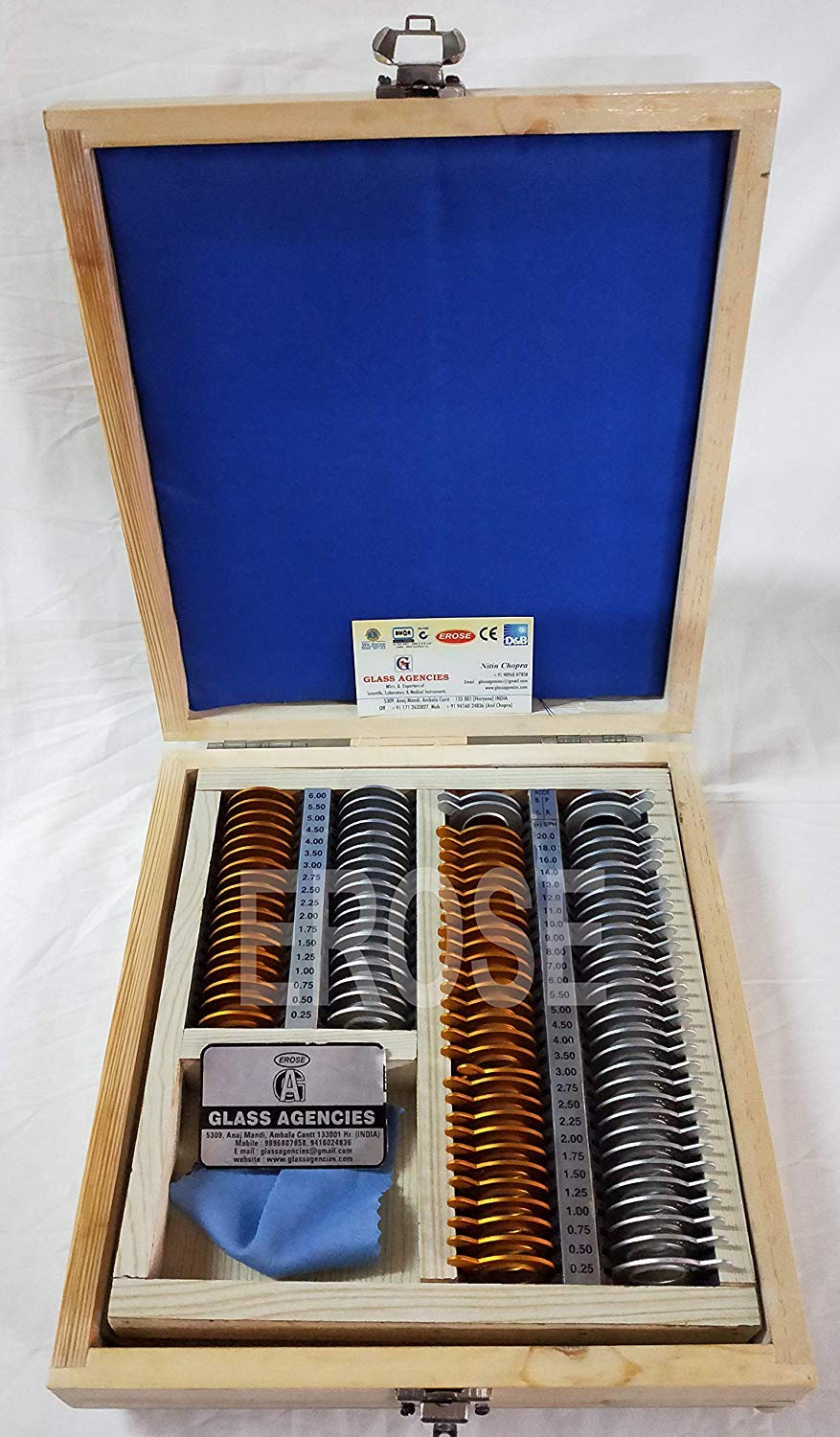 EROSE Trial Lens Set, Half Golden Silver