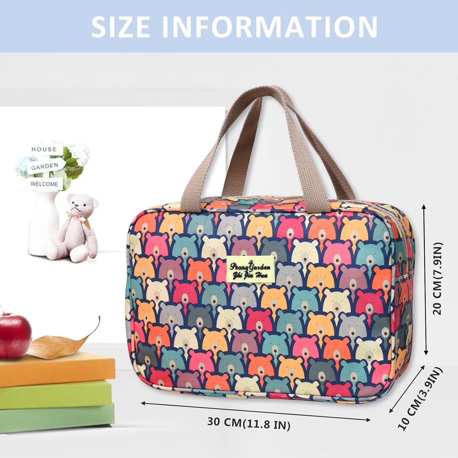 Grantop Light Blue White Bear Hanging Toiletry Bag - Image 3