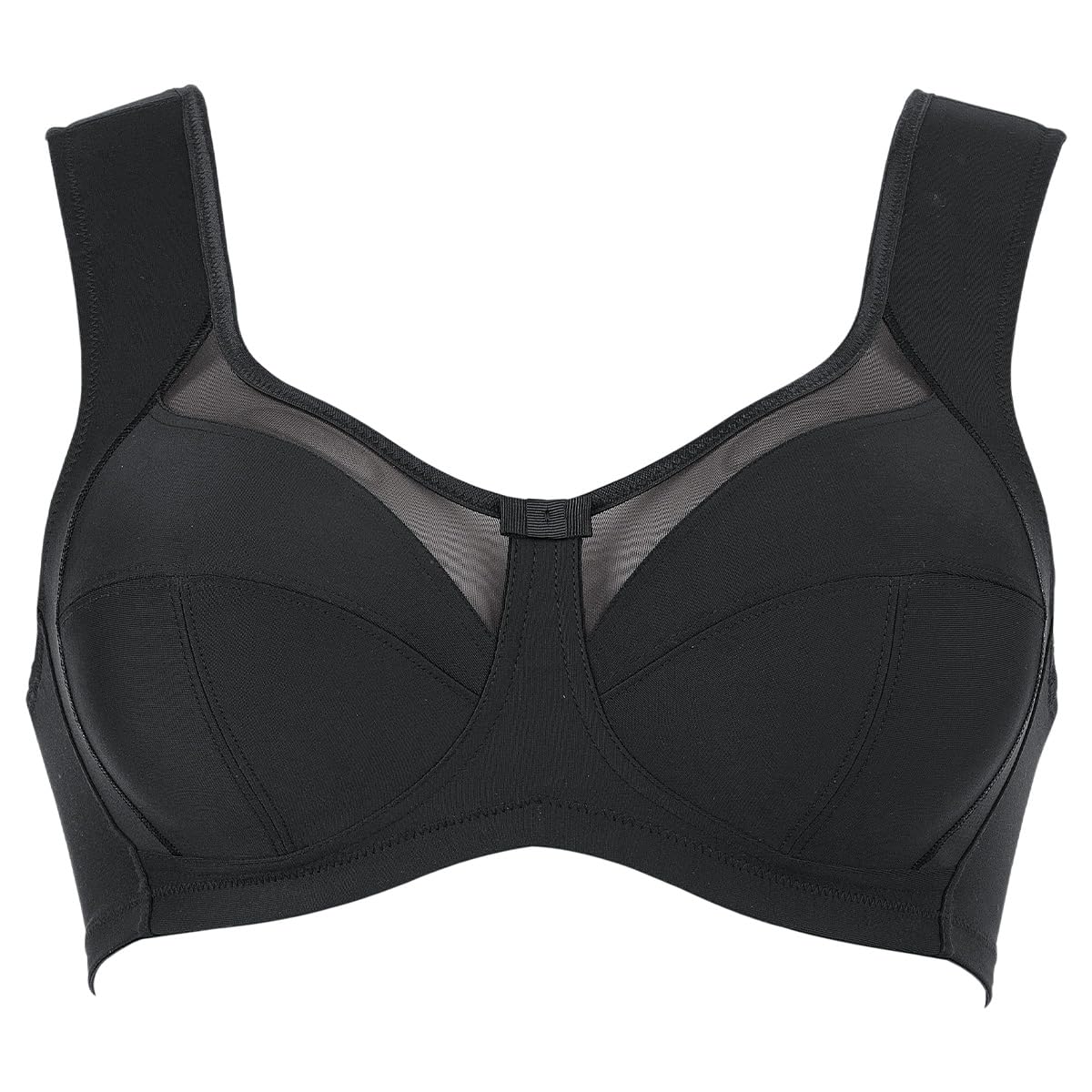 Anita Clara Entlastungs-BH ohne Bügel – Damen BH mit Halt | Mikrofaser, dreigeteilte Cups, elastische Entlastungsträger, hoher Rücken, bis Cup H