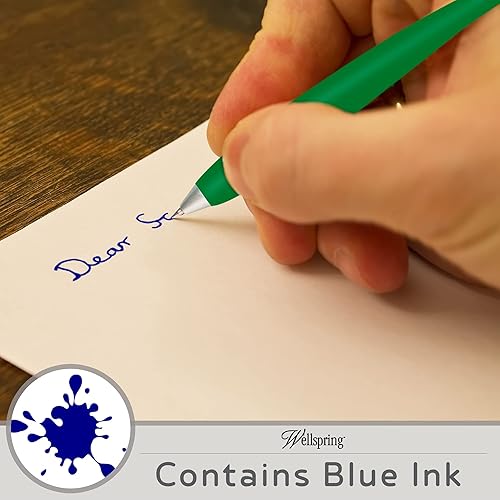 Miniatura 3 de Wellspring Wiggle Bolígrafos de escritura  Bolígrafo magnético con imán integrado para notas y listas de nevera  Bolígrafos recargables para el