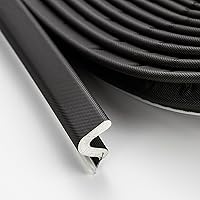 Ravinte Q-Shaped Weather Stripping Door Seal - Soundproof Foam Strip for Large Gaps, Noise Blocking, Energy Saving, Easy No-Adhesive Install, 26FT Black