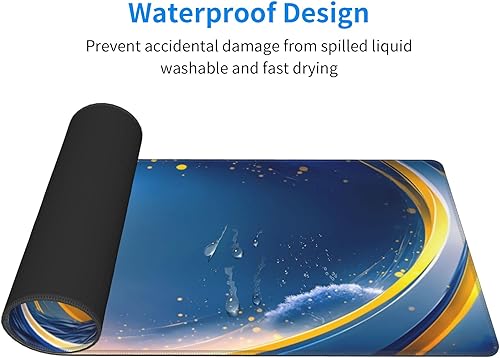 Miniatura 3 de Alfombrilla de mouse para juegos Fog Misty Forest, alfombrilla de escritorio grande extendida, bordes cosidos, alfombrilla de mouse de 0.118 in de