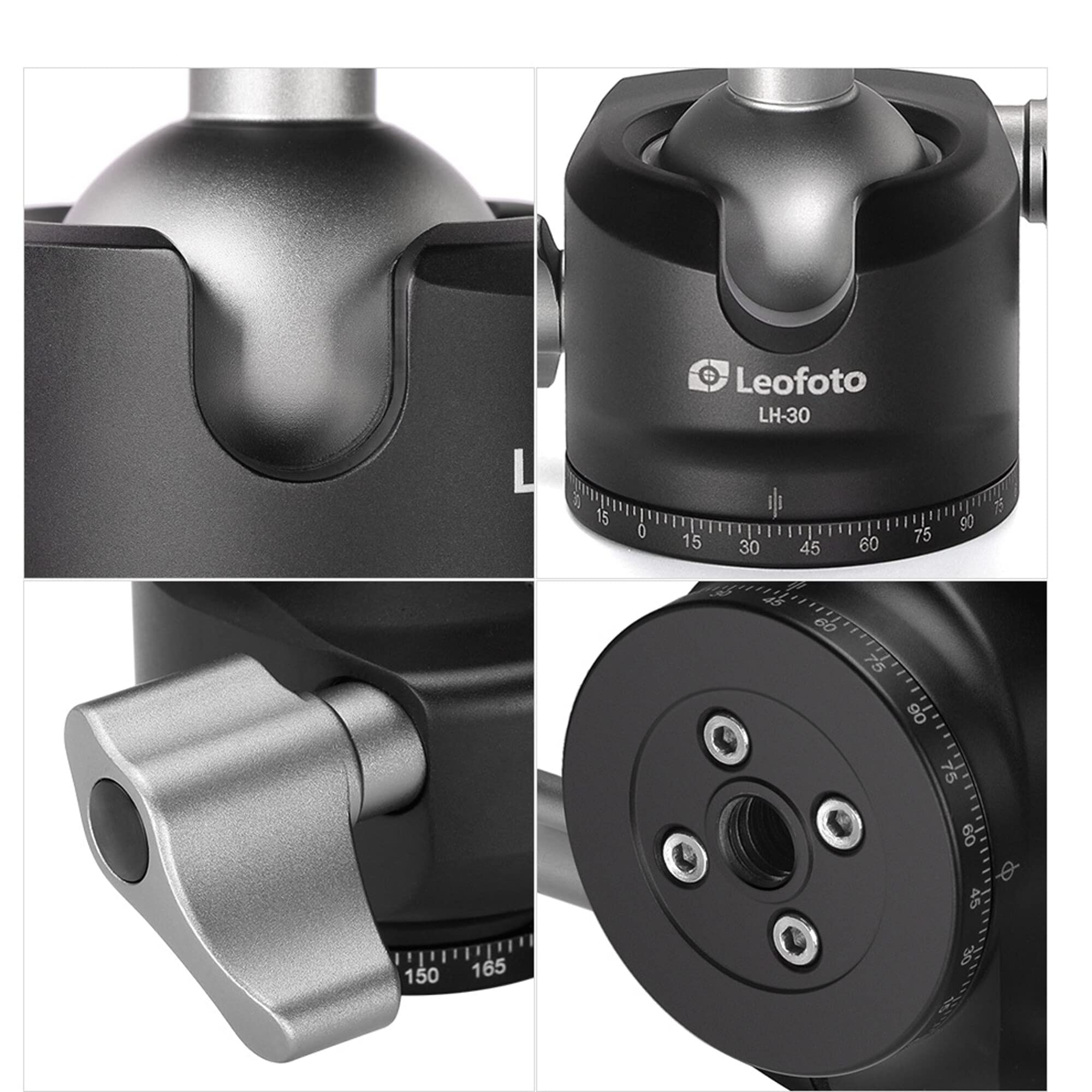 Leofoto Ranger - Statyw węglowy z głowicą kulową - lekki - nogi regulowane pod 3 kątami - idealny do fotografii makro - LS-253CM+LH-30