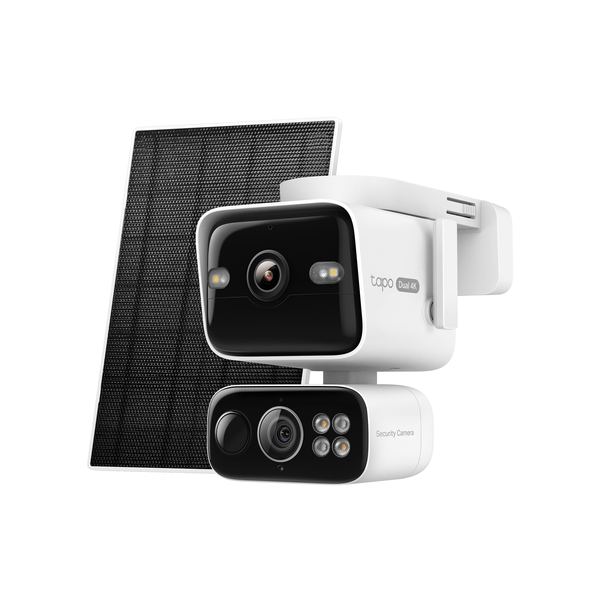 Tapo C675D KIT 4K Solar-Überwachungskamera Außen mit Akku, 169° Ultraweitwinkel & 6mm Teleobjektiv, Dualband-WLAN, KI-Erkennung, lokaler Speicher per microSD oder H500 Hub, 2026 Flaggschiff-Modell