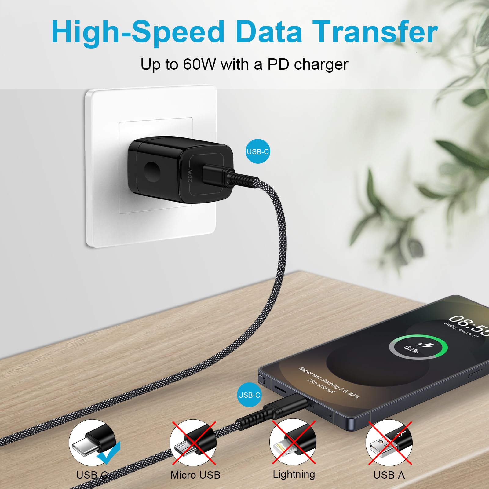 Google Pixel10 本体 USB-Cケーブル付き Amazon.com: Pixel 10 USB C to USB C Cable Fast Charging Car Cord