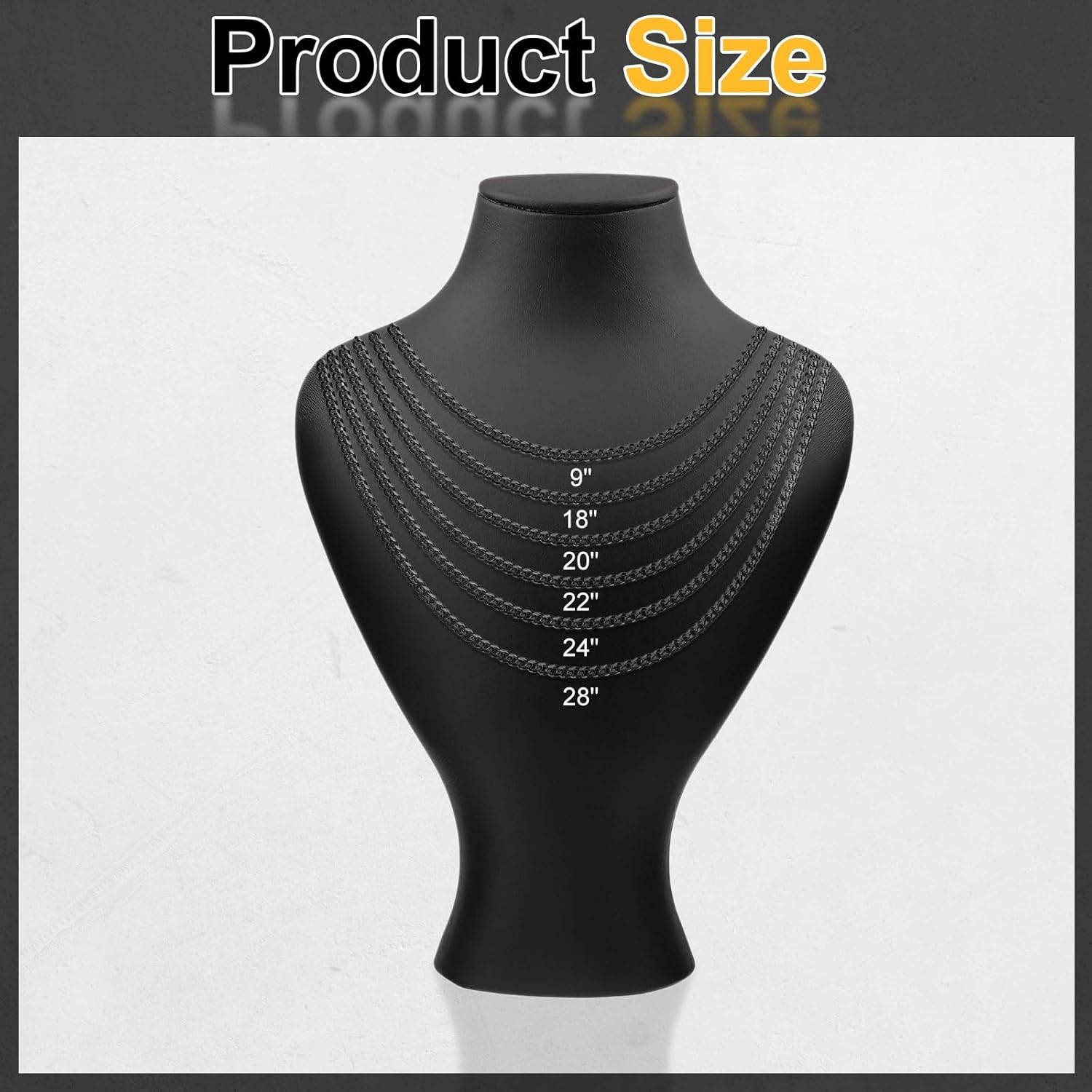 HARFINGTON Mens Chains Necklaces Stainless Steel Link Chain Necklace Accessories for Men Women Jewelry Gift - Image 2