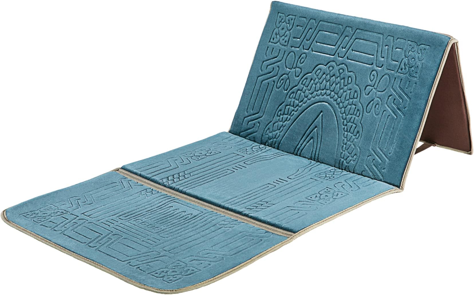 "N/A" Prayer Rug with Back Support / Foldable Meditation Floor Chair & Carrying Pocket (Oasis)