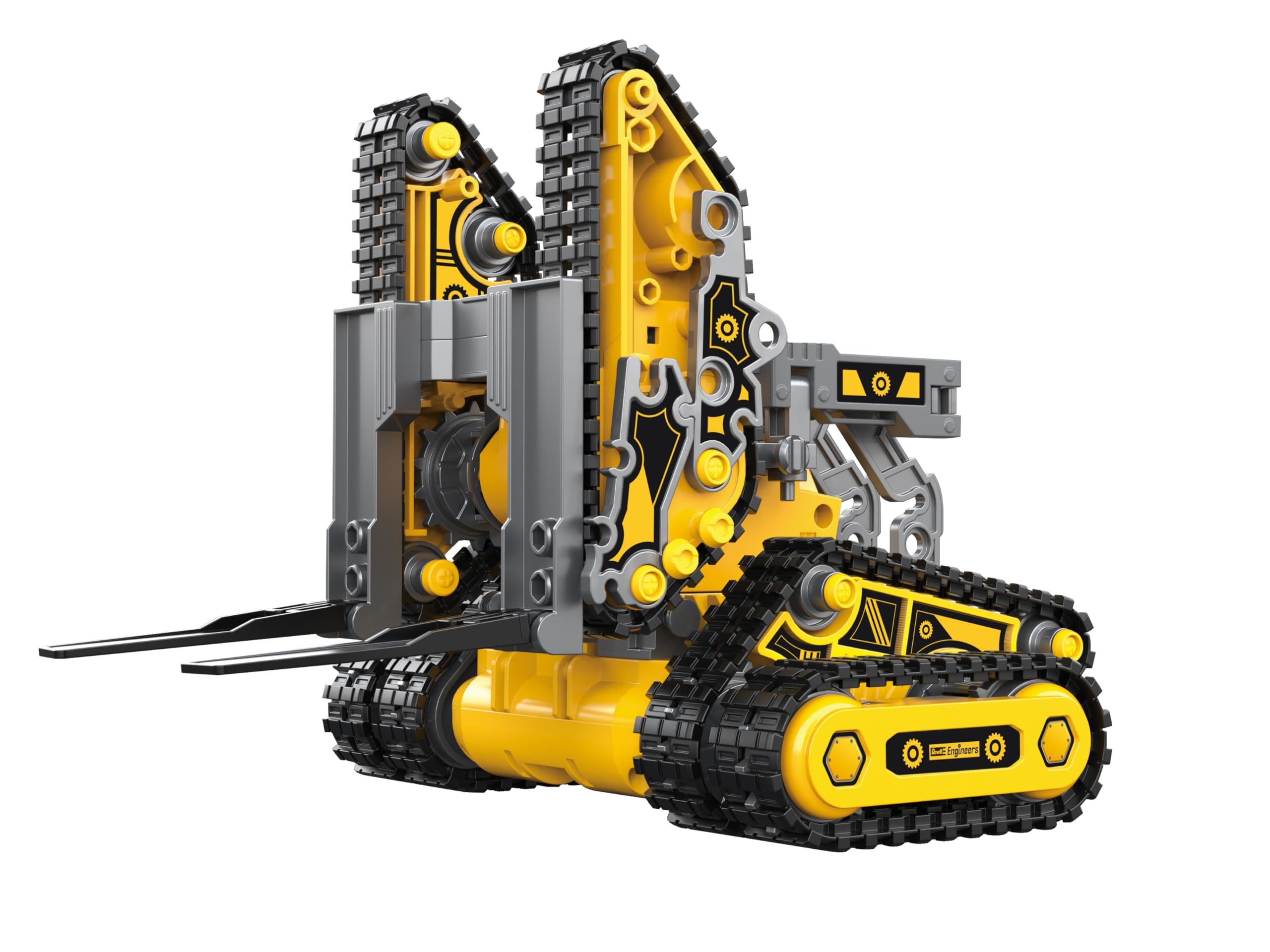 Revell Véhicule d'ingénierie 4 en 1, avec télécommande, 176 pièces, 4 Variantes de modèles sans Colle, Conversion Facile, expérience Technique Interactive, pour Les Enfants à partir de 8 Ans