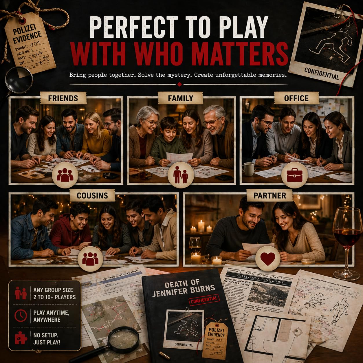 Murder Mystery Game: Death of Jennifer Burns - Solve the Case! -4
